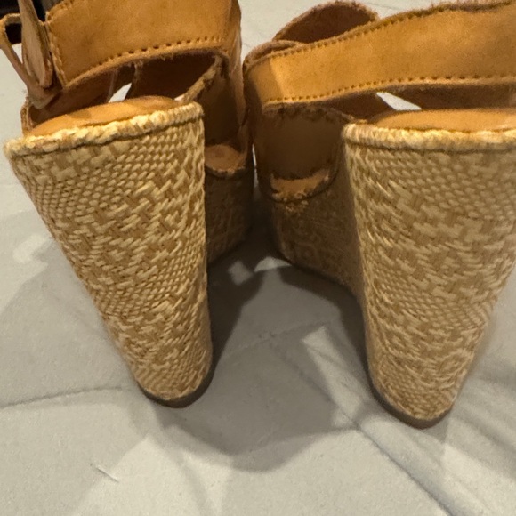 Born Light Brown Wedge Sandals - Picture 3 of 6